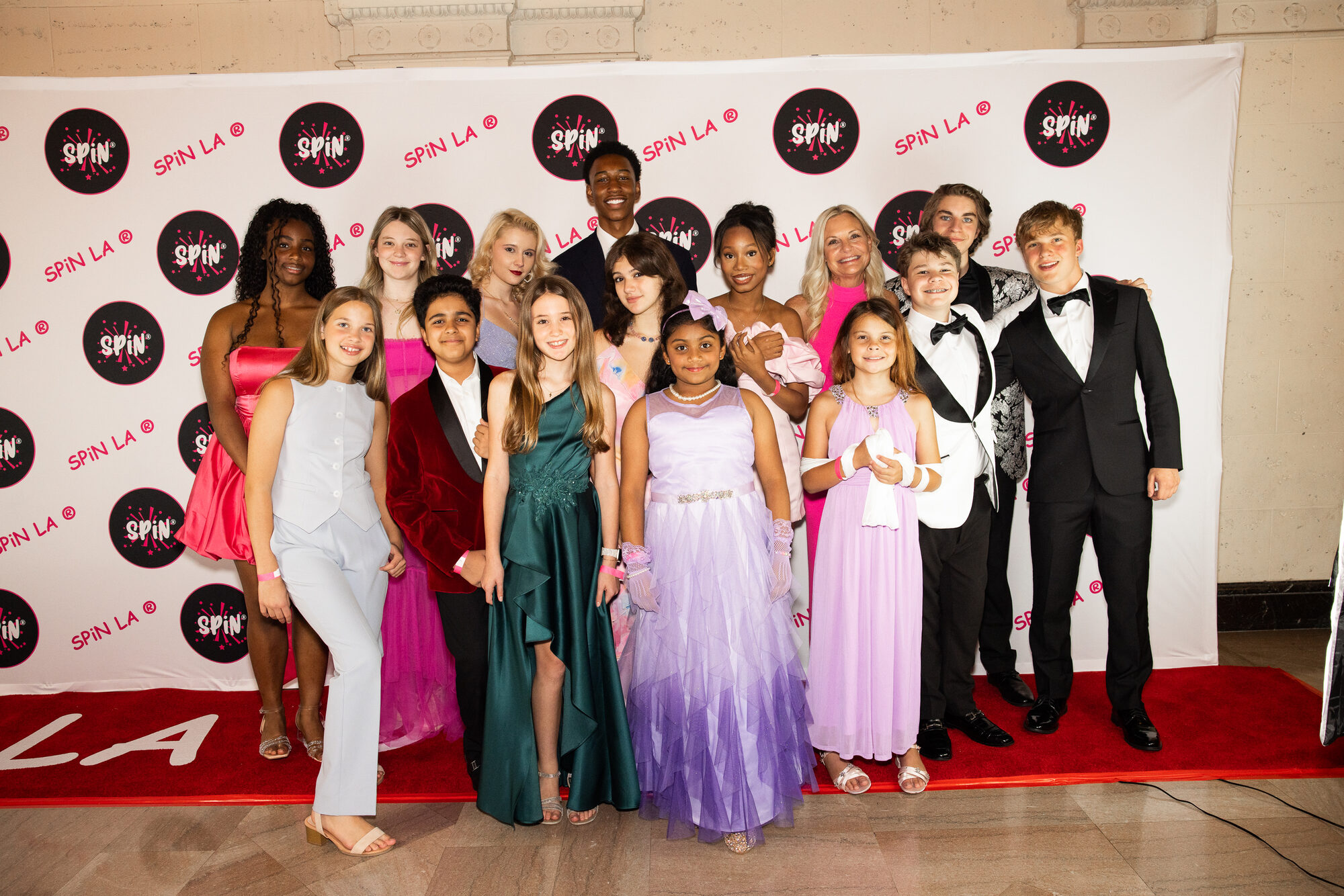 The AOS team on the red carpet at SPiN LA
